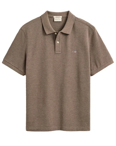 Gant - Reg Shield Polo - Hazelnut Melange